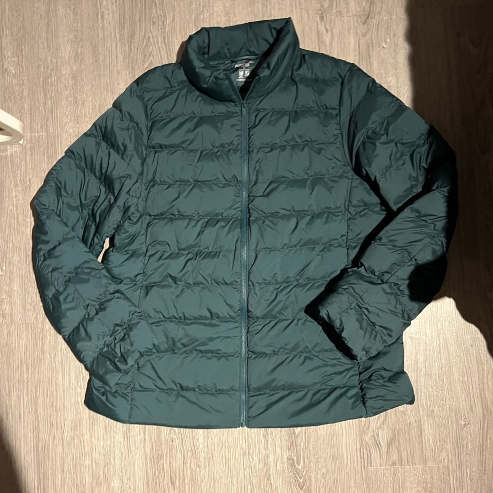 Blue Uniqlo heat tech Puffer jacket
